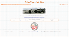 Desktop Screenshot of madinatulilm.org