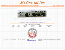 Tablet Screenshot of madinatulilm.org